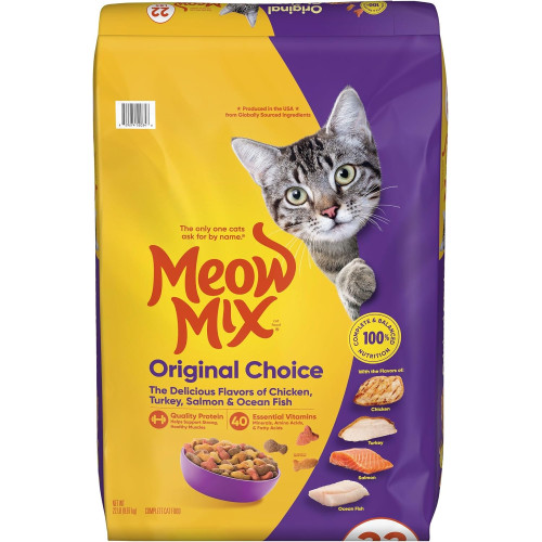(新重量 新包裝) MeowMix 22lb ((Original Choice)) 貓糧 原味配方 22磅 (EXP: 01/11月/2027)